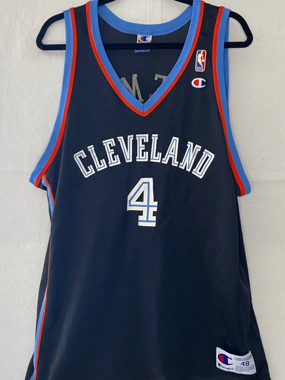 Vintage Shawn Kemp Cleveland Cavs Champion Jersey 48 Size XL